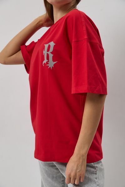 Футболка овер "R" 6049 фото