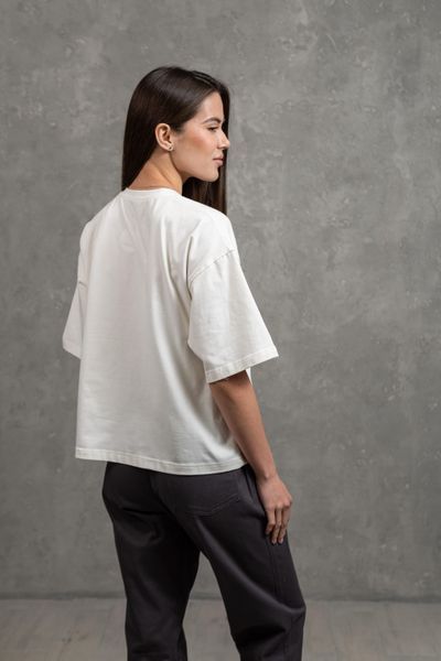 Вкорочена футболка oversize 6041 фото